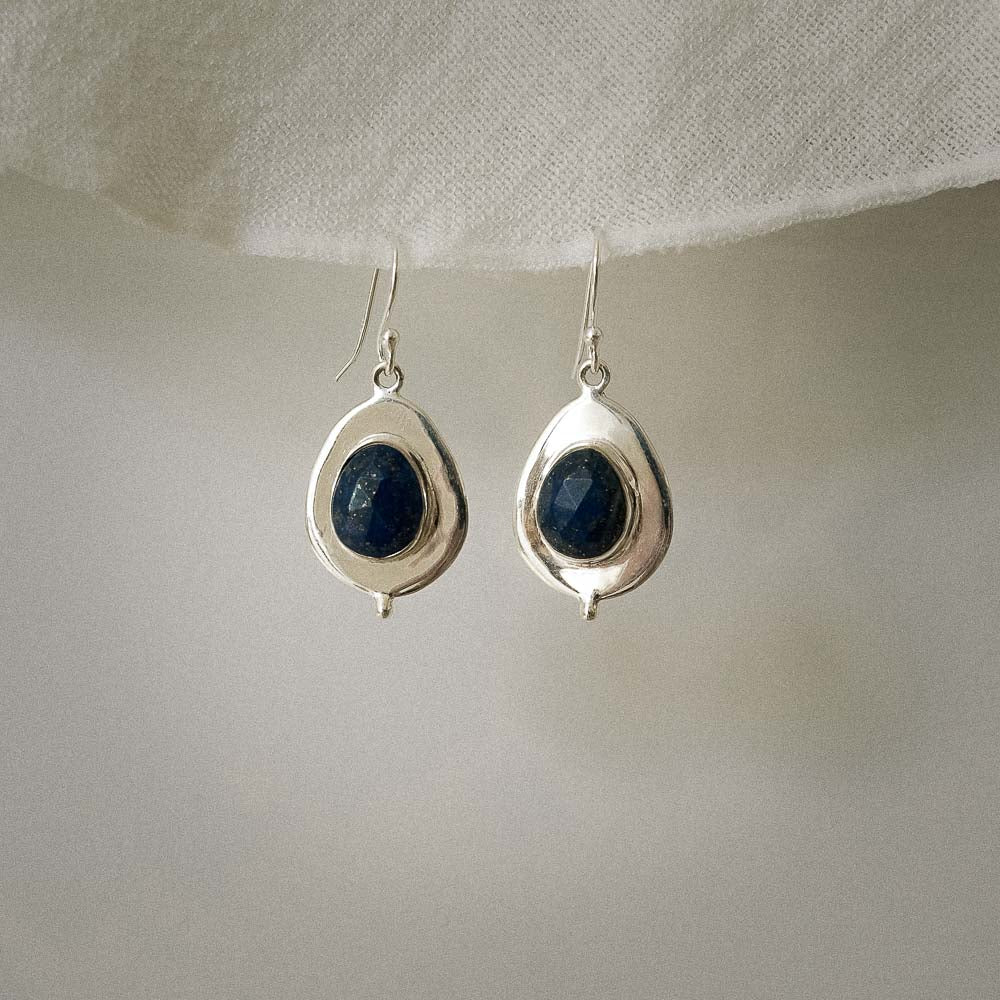 Origins • Silver Lapis Lazuli Earrings