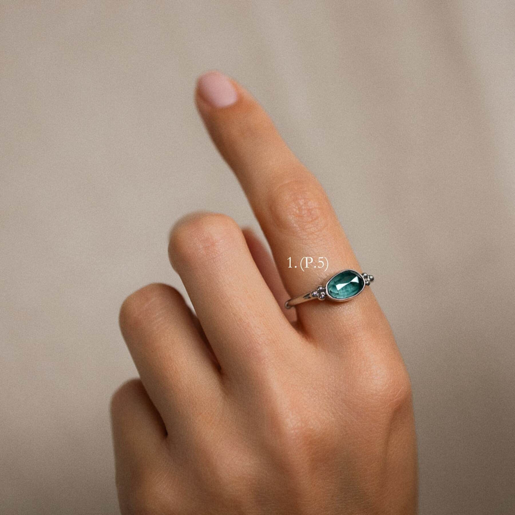 blue tourmaline ring options
