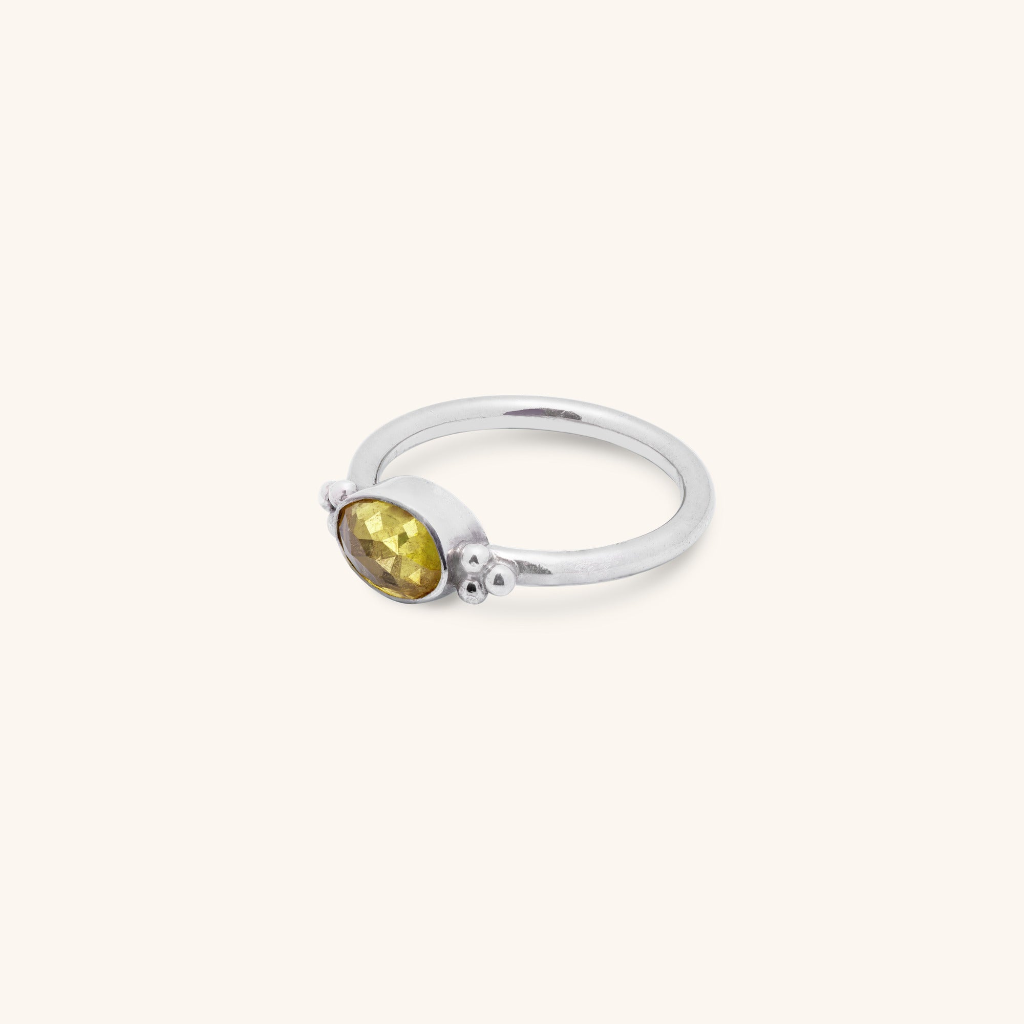 Within • Silver Yellow Tourmaline Ring