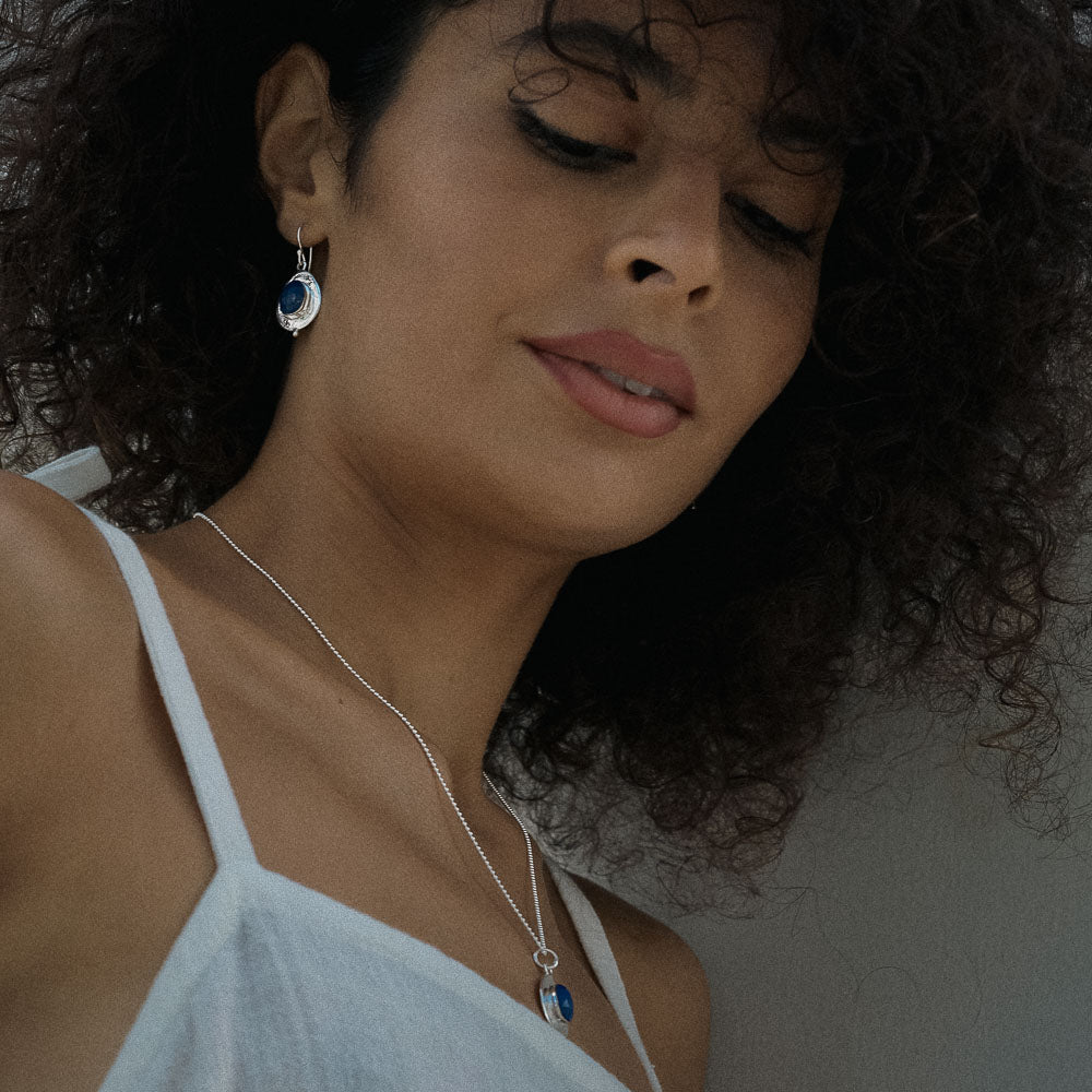 Origins • Silver Lapis Lazuli Earrings