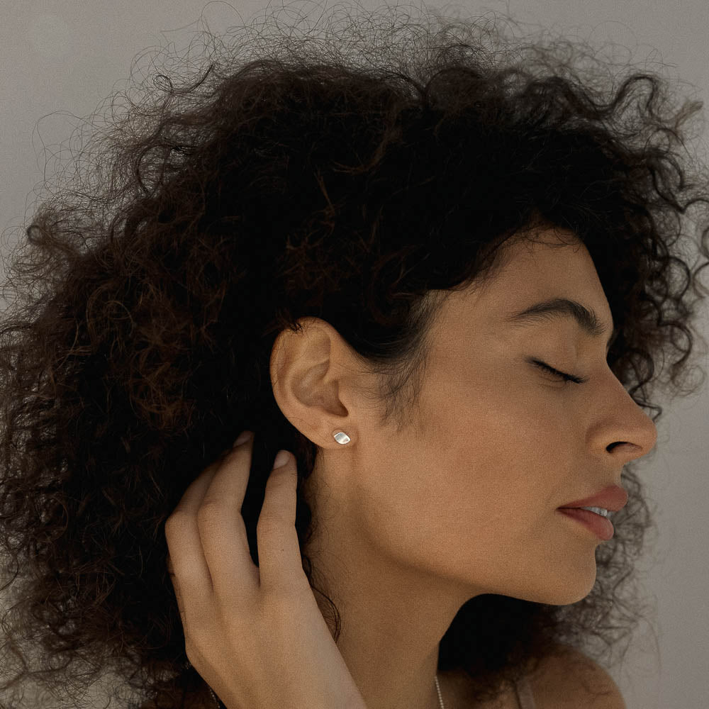 Zephyr • Silver Drift Studs