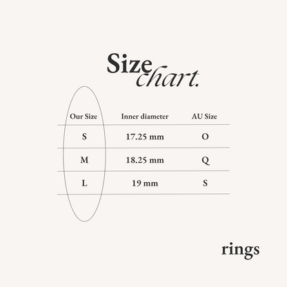 ring sizing chart sterling silver jewellery